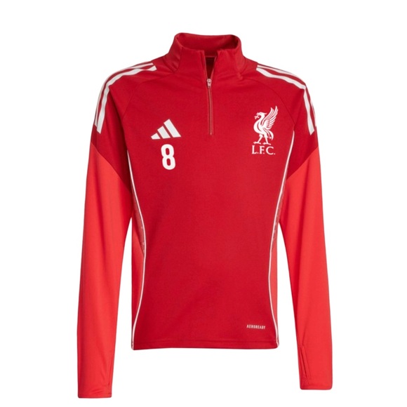 ADIDAS • Tiro 25 Competition Red Warmup Jacket Soccer Workout Top